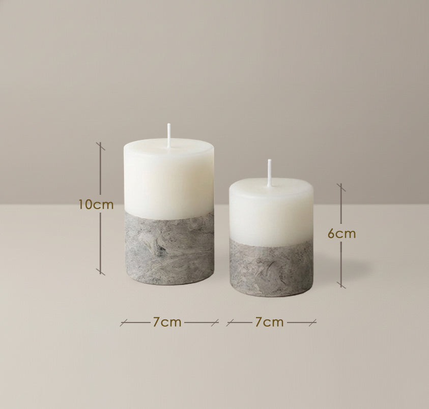 Set 2 Velones Decorativos EcoMarmol M10 + S6