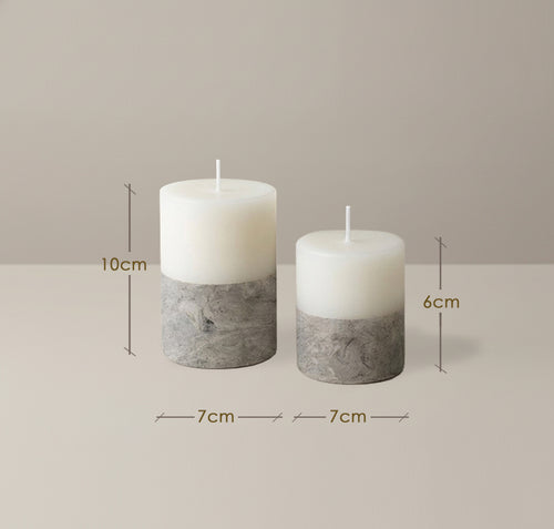 Set 2 Velones Decorativos EcoMarmol M10 + S6