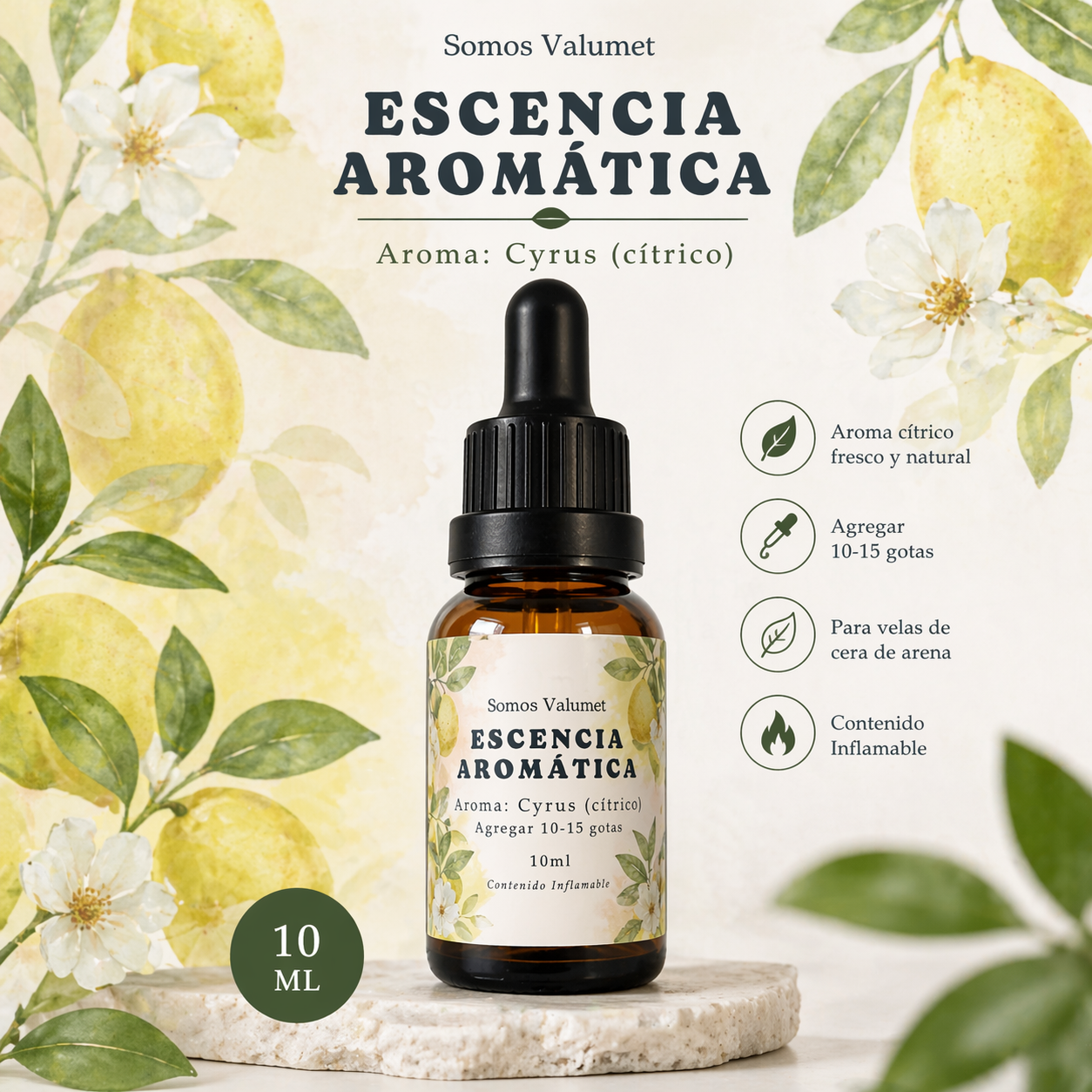 Escencia Aromática Cyrus (cítrico) 10ml