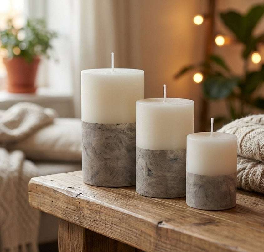 Set 3 Velones Decorativos L12 - M10 - S6